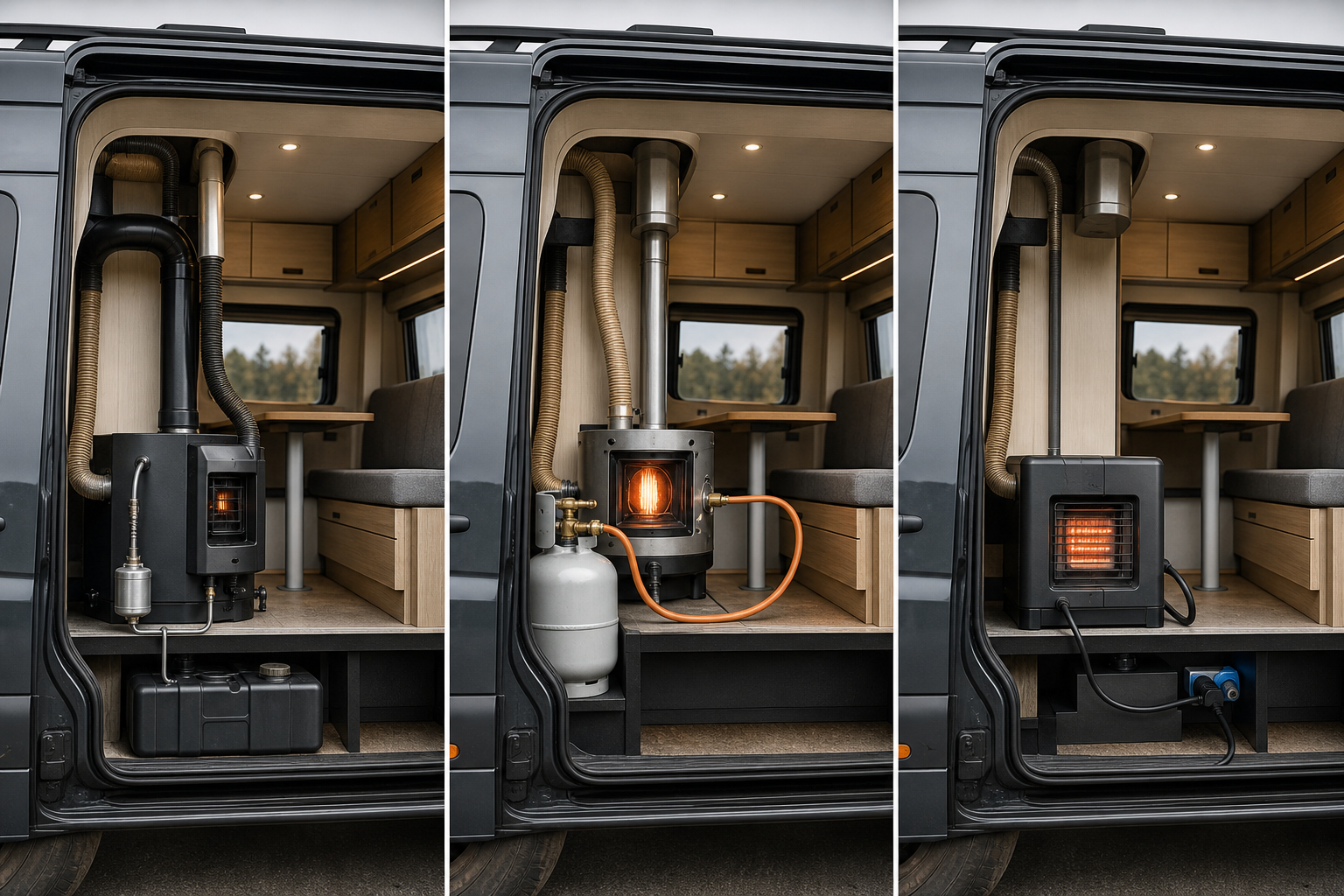 Chauffage de fourgon : diesel, gaz ou 12 V ?